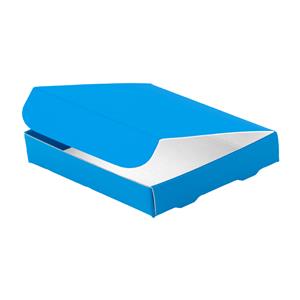 Papírová krabička zavírací typ 6 skládací 250x310 matná - modrá