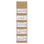 Pětiměsíční kalendář Kvinto Kraft skládaný český se spirálou 2027 - šedý