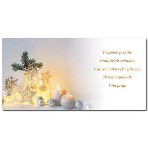PF - karta s textem - dekorace s hvězdami