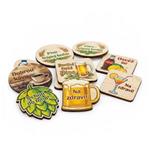 Pivní podtácky dřevěné jednostranný tisk - na zakázku