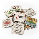 Pivní podtácky papírové  čtvercové 93 mm x 93 mm, jednostranný tisk - na zakázku