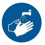 Příkaz umytí rukou - SYMBOL, samolepka 100x100