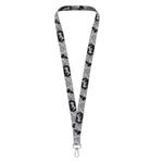 Přívěsek na klíče dlouhý lanyard šedý