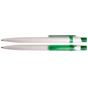 Propiska plastová - Babbit 0040 - bílá/zelená