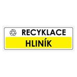 RECYKLACE - HLINÍK, Samolepka 290x100 mm