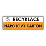 RECYKLACE - NÁPOJOVÝ KARTON, plast 2 mm, 290x100 mm