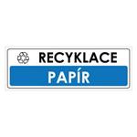 RECYKLACE - PAPÍR, plast 2 mm, 290x100 mm