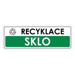 RECYKLACE - SKLO, Samolepka 290x100 mm