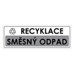 RECYKLACE - SMĚSNÝ ODPAD, Samolepka 290x100 mm