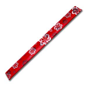 Reflexní páska 29 × 300 mm červená - květiny