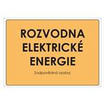 ROZVODNA ELEKTRICKÉ ENERGIE, plast 2 mm s dírkami A4