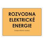 Rozvodna elektrické energie, samolepka a4