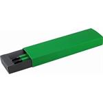 Sada hliníkové kuličkové pero a mikrotužka v papírovém boxu Andale 40 - zelená