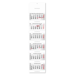 Šestiměsíční kalendář Sixto skládaný Slovenský 2027 - šedý