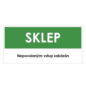 SKLEP, zelená, plast 2 mm 190x90 mm