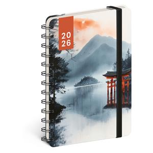Spirálový 18měsíční diář Petito - Japonsko 2025/2026