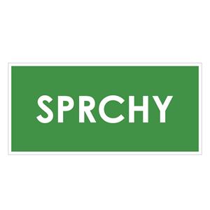 SPRCHY, zelená, plast 1 mm 190x90 mm