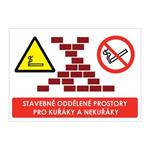 STAVEBNĚ ODDĚLENÉ PROSTORY PRO KUŘÁKY A NEKUŘÁKY, plast 1 mm, A4