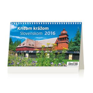 Stolní kalendář 2016 Křížem krážem Slovenskem