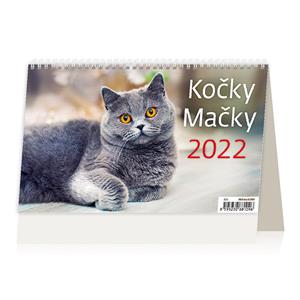 Stolní kalendář 2022 - Kočky/Mačky