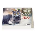 Stolní kalendář 2022 - Kočky/Mačky