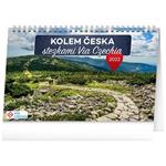Stolní kalendář 2022 Kolem Česka stezkami Via Czechia