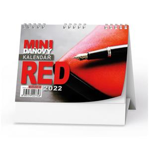 Stolní kalendář 2022 Mini daňový kalendář RED