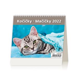 Stolní kalendář 2022 MiniMax - Kočičky/Mačičky
