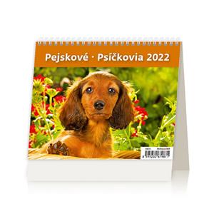 Stolní kalendář 2022 MiniMax - Pejskové/Psíčkovia