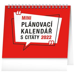 Stolní kalendář 2022 Plánovací s citáty
