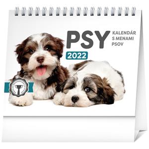 Stolní kalendář 2022 Psy - s menami psov SK