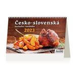 Stolní kalendář 2023 - Česko-slovenská kuchařka/kuchárka