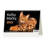 Stolní kalendář 2023 - Kočky/Mačky
