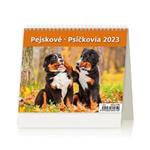 Stolní kalendář 2023 MiniMax - Pejskové/Psíčkovia