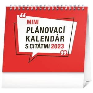 Stolní kalendář 2023 Plánovací s citátmi SK