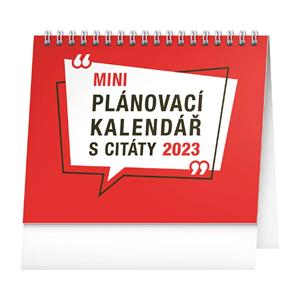 Stolní kalendář 2023 Plánovací s citáty