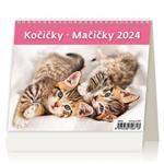 Stolní kalendář 2024 MiniMax - Kočičky/Mačičky
