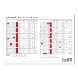 Stolní kalendář 2024 - Plánovací karta