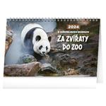 Stolní kalendář 2024 Za zvířaty do Zoo