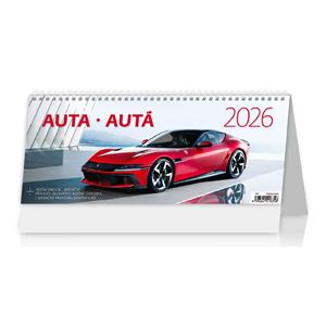 Stolní kalendář 2026 - Auta/Autá