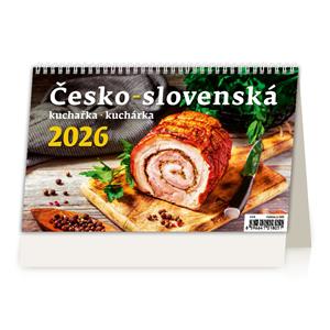 Stolní kalendář 2026 - Česko-slovenská kuchařka/kuchárka