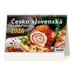 Stolní kalendář 2026 - Česko-slovenská kuchařka/kuchárka