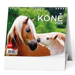 Stolní kalendář 2026 IDEÁL - Koně