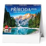 Stolní kalendář 2026 IDEÁL - Příroda, hory, řeky, jezera…