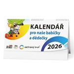 Stolní kalendář 2026 Kalendář pro naše babičky a dědečky