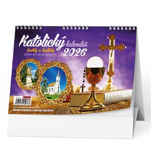 Stolní kalendář 2026 Katolický kalendář /kostely a kapličky/