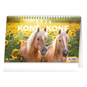 Stolní kalendář 2026 Koně - Kone CZ/SK