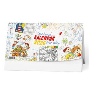 Stolní kalendář 2026 Kreativní kalendář pro děti