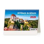 Stolní kalendář 2026 - Křížem krážem Českou republikou