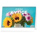 Stolní kalendář 2026 Kytice CZ/SK